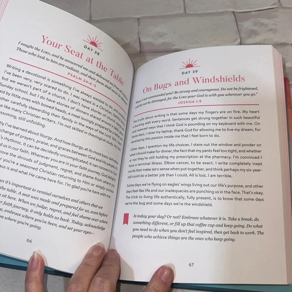 Sure as the Sunrise Emily Ley 100 Morning Meditations Christian Devotional Book